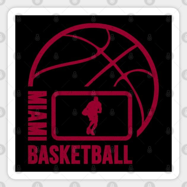 Miami Basketball 01 Magnet by yasminkul